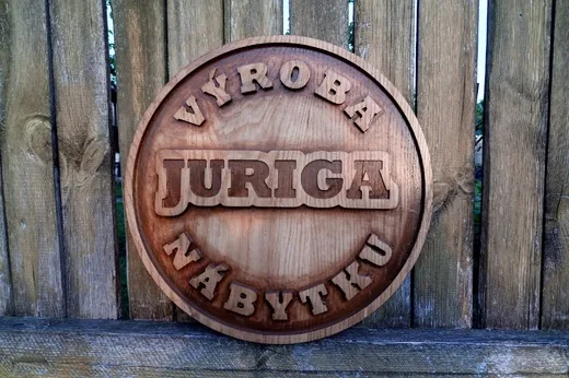 Firemní logo truhlářství – Juriga