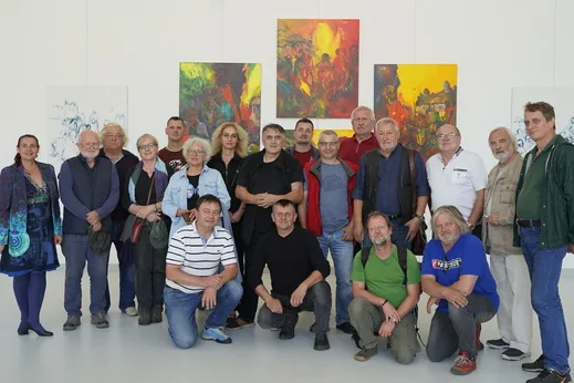 Výjezd členů Umělecké besedy slovenské v galerii