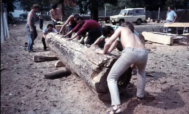 Společné valení kmene