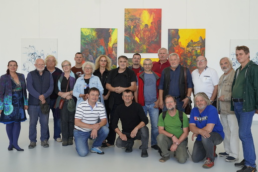 Výjezd členů Umělecké besedy Slovenské v galerii