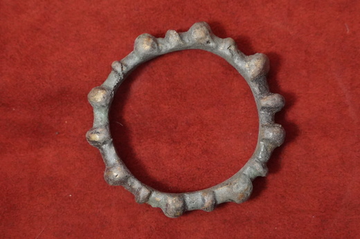 Bronzový náramek (polyester), forma, otisk