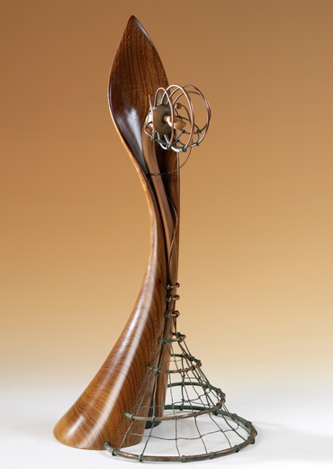 MUCHOŽRAVKA, kanadský ořech, hrušeň, měď, 24x26x52, 2001