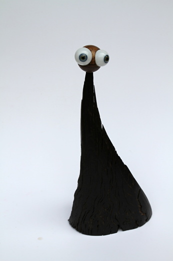 MODROBULBUS, subfosilní dub, ovangkol, sklo, 2011