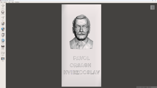 3D návrh reliefu na fasádu domu