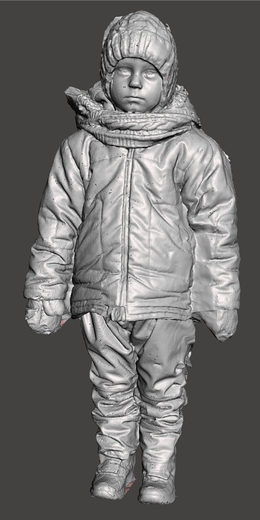 Michal, 3D sken chlapce