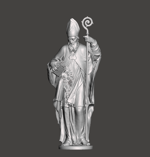 3D sken přepracován na sochu Sv. Urbana